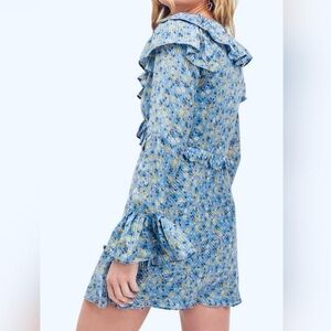 Free People Midnight Cowboy Ruffle Dress